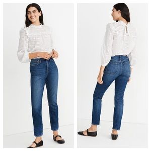 Madewell High Rise Slim Boyjean Barksdale Wash